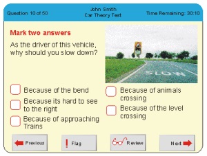 touch screen theory test